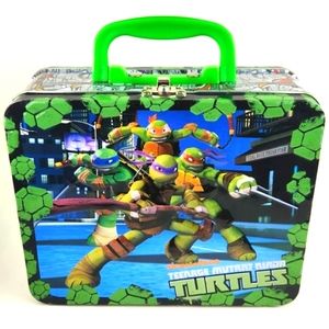 NICKELODEON Teenage Mutant Ninja Turtles 90s EUC Metal Lunchbox